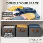 Anubhav Janni 26L Foldable Clothes Organizer 1Pcs Wardrobe with Durable Handle Stuff Metal Frame Storage Box Closet Drawer Organizers for Clothes Toys Blanket etc - Image 6