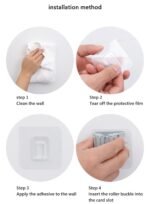 Anubhav Janni Broom Mop Holder (Pack Of 6 Pcs) Self Adhesive Hooks Wiper Wall Plastic Waterproof Multicolour for Bathroom Kitchen Multipurpose - Image 6