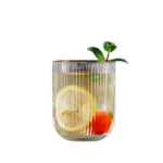 Anubhav Janni Whisky Glass Lining Round 250ml 6pcs Juice Glasses and Transparent Water Glass Medium Size Tumbler Glasses for Drinking Water and Cocktails Diamond Design Water Glass