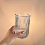 Anubhav Janni Whisky Glass Lining Round 390ml 6pcs Juice Glasses and Transparent Water Glass Medium Size Tumbler Glasses for Drinking Water and Cocktails Diamond Design Water Glass - Image 3