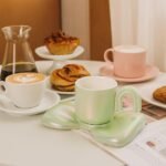 Anubhav Janni Ceramic Mug Bow Tie 350ml Green Coffee with Saucer Set Cute Big Cup Unique for Office and Home Latte Tea Milk Hot Chocolate Girl Women (Set of 1 Pcs) - Image 7