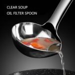Anubhav Janni Oil Filter Spoon (Pack of 1 Pcs) Stainless Steel Separator Soup Ladle Oil Separated with Long Handle Hot Pot and Fat for Kitchen - Image 3