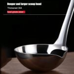 Anubhav Janni Oil Filter Spoon (Pack of 1 Pcs) Stainless Steel Separator Soup Ladle Oil Separated with Long Handle Hot Pot and Fat for Kitchen - Image 6