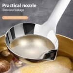 Anubhav Janni Oil Filter Spoon (Pack of 1 Pcs) Stainless Steel Separator Soup Ladle Oil Separated with Long Handle Hot Pot and Fat for Kitchen - Image 8