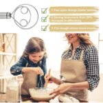 Anubhav Janni Kitchen Stainless Steel Atta Maker Whisk 1 Pcs Bread Mixing Tool Danish Dough Whisk Tool for Baking Dough Pizza Cookies and Cake Batter Heavy Duty - Image 7