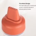 Anubhav Janni Squeeze Bottle Condiment Bottles (Pack Of 1 Pcs) Porous Hot Sauce Dispenser Refillable Five Hole Container with Lid Squirt Ketchup Bottle Multipurpose Kitchen Tools - Image 7