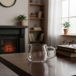 Anubhav Janni Green Tea Mug 410ml Clear Glass Tea Coffee Mug with Handle and Lid  Borosilicate Cups Microwave Dishwasher Safe Mugs for Hot Beverages Herbal Lead Free - Image 6