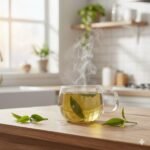 Anubhav Janni Green Tea Mug 410ml Clear Glass Tea Coffee Mug with Handle and Lid  Borosilicate Cups Microwave Dishwasher Safe Mugs for Hot Beverages Herbal Lead Free - Image 9