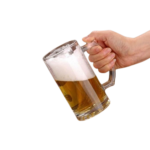 Anubhav Janni Beer Mug 440 ml 6pcs Set Premium Heavy Glass with Handle Crystal Clear Thick Bottom Bar Water Juice Mocktail Cocktail Classic Glasses Perfect for Cider Cocktails Mocktails Gift