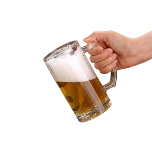 Anubhav Janni Beer Mug 440 ml 6pcs Set Premium Heavy Glass with Handle Crystal Clear Thick Bottom Bar Water Juice Mocktail Cocktail Classic Glasses Perfect for Cider Cocktails Mocktails Gift Anubhav Janni Beer Mug 440 ml 6pcs Set Premium Heavy Glass with Handle Crystal Clear Thick Bottom Bar Water Juice Mocktail Cocktail Classic Glasses Perfect for Cider Cocktails Mocktails Gift - Image 1