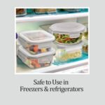 Anubhav Janni Lunch Box 200ml Transparent Glass Lunch Box Borosilicate Glass Container with Airtight Clip Lock Lid Microwave Freezer Safe Glass Tiffin Box - Image 4