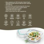 Anubhav Janni Lunch Box 200ml Transparent Glass Lunch Box Borosilicate Glass Container with Airtight Clip Lock Lid Microwave Freezer Safe Glass Tiffin Box - Image 8
