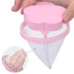 Anubhav Janni Flower Shape Laundry Balls 3 Pcs PallRin Washing Machine Ball Floating Reusable Mesh lint Net Trap Filter Bag Hair Catcher Removal Debris Dirt Fur Pouch Cloth Washer Device Cleaning - Image 2