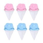 Anubhav Janni Flower Shape Laundry Balls 3 Pcs PallRin Washing Machine Ball Floating Reusable Mesh lint Net Trap Filter Bag Hair Catcher Removal Debris Dirt Fur Pouch Cloth Washer Device Cleaning - Image 5