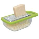 Anubhav Janni Vegetable Cheese Grater 1 Pcs Stainless Steel Kitchen with Container Box Storage for Vegetables Fruits Ginger - Image 4