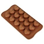 Anubhav Janni Heart Shape Design Chocolate Mold 1 Pcs Daimond Silicone Beautiful Designs of Hear