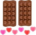 Anubhav Janni Heart Shape Design Chocolate Mold 1 Pcs Daimond Silicone Beautiful Designs of Hear - Image 4