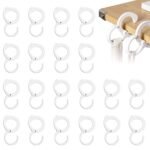 Anubhav Janni S Shaped Clip Hook (Pack Of 10 Pcs) Adjustable Hooks for Bike Handle Bar, Snap-on Utility Windproof Clothesline Clips Desk Edge Bag Holders and Multi Use Durable Plastic