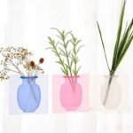 Anubhav Janni Silicon Pot Sticker 1 Pcs Wall Hanging Silicone Flower vase Sticker Sticky Strong Adhesion Plant Decoration Rack for Home Kitchen Office Bathroom