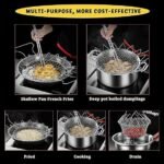 Anubhav Janni Chef Basket 1 Pcs Frying Stainless Steel Foldable Cooking French Fries Kitchen Tool and Flexible Utensil Blossom Cook for Deep Fry Rinse Frying - Image 6