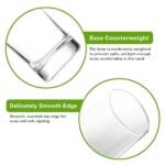 Anubhav Janni Plaza Round 310ml 6pcs Glasses Clear Heavy Tall Bar Glass Drinking for Water Juice Beer Wine and Cocktails Premium Round Plaza Water Set Long Juice Mojito Cups - Image 3