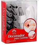 Anubhav Janni Cake Decorator Nozzel 12 Piece Stainless Steel Icing Decoration Tool Set Reusable & Washable Frosting Piping Bag Coupler Tips with Nozzles
