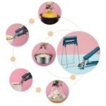 Anubhav Janni Pot Holder Carrier Clamp Clip Handle 1 PCs Hot Gripper Pan Dish Clipper Stainless Steel Retriever Tong Warm Plate Bowl Steam Crab Oven Chef Stove for - Image 3