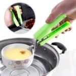 Anubhav Janni Pot Holder Carrier Clamp Clip Handle 1 PCs Hot Gripper Pan Dish Clipper Stainless Steel Retriever Tong Warm Plate Bowl Steam Crab Oven Chef Stove for - Image 4