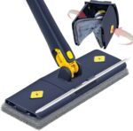 Anubhav Janni Microfiber Multifunctional Cleaning Mop 1 Pcs Rotatable Adjustable Cleaning Moop Triangle Mop with Stainless Steel Long Handle Push Pull Dry Wet Moop for Floor - Image 2
