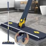 Anubhav Janni Microfiber Multifunctional Cleaning Mop 1 Pcs Rotatable Adjustable Cleaning Moop Triangle Mop with Stainless Steel Long Handle Push Pull Dry Wet Moop for Floor - Image 3
