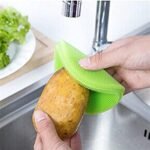 Anubhav Janni Silicon Scrubber (Pack Of 2 Pcs) Silicone Dish Food Grade BPA Free Sponge Brush Reusable Rubber Cleaning Pad for Kitchen Dishes Pots Fruits  Vegetables Dishwasher Safe - Image 2