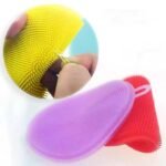 Anubhav Janni Silicon Scrubber (Pack Of 2 Pcs) Silicone Dish Food Grade BPA Free Sponge Brush Reusable Rubber Cleaning Pad for Kitchen Dishes Pots Fruits  Vegetables Dishwasher Safe - Image 8