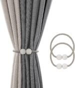 Anubhav Janni Magnetic Curtain Drape Tie Backs Rope (Pack Of 2 Pcs) Tiebacks Holder Adjustable Decorative Straps Clip for Bedroom - Image 2
