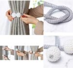 Anubhav Janni Magnetic Curtain Drape Tie Backs Rope (Pack Of 2 Pcs) Tiebacks Holder Adjustable Decorative Straps Clip for Bedroom - Image 4