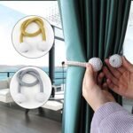 Anubhav Janni Magnetic Curtain Drape Tie Backs Rope (Pack Of 2 Pcs) Tiebacks Holder Adjustable Decorative Straps Clip for Bedroom - Image 5