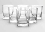 Anubhav Janni Plaza Square 170 ml 6 pcs Set Glass Transparent Small Drinking Ideal for Water Juice Shots Whiskey Beverages Compact Durable Glassware Home Cafe Bar - Image 4