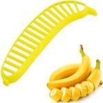 Anubhav Janni Banana Slicer Food Grade Plastic for Kitchen Tools Fruit Salad Cutter Cucumber Sausage Strawberry Grapes etc and Salad Cucumber Strawberry (Pack Of 1 Pcs)