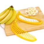 Anubhav Janni Banana Slicer Food Grade Plastic for Kitchen Tools Fruit Salad Cutter Cucumber Sausage Strawberry Grapes etc and Salad Cucumber Strawberry (Pack Of 1 Pcs) - Image 2