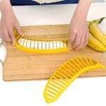 Anubhav Janni Banana Slicer Food Grade Plastic for Kitchen Tools Fruit Salad Cutter Cucumber Sausage Strawberry Grapes etc and Salad Cucumber Strawberry (Pack Of 1 Pcs) - Image 4