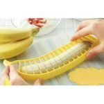 Anubhav Janni Banana Slicer Food Grade Plastic for Kitchen Tools Fruit Salad Cutter Cucumber Sausage Strawberry Grapes etc and Salad Cucumber Strawberry (Pack Of 1 Pcs) - Image 5