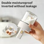 Anubhav Janni Spice Jars With Spoons Air tight Lid Storage Moisture Protection Seasoning Bottle Sealed Kitchen Jar Food Container Herbs plastic with Retractable Spoon (pack of 1) - Image 3