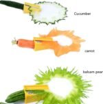 Anubhav Janni Food Sharpener Peeler Slicer Multi Functional Kitchen Tool for Slicing, Peeling, and Sharpening Carrot Curler Handheld Spiral Shred Long Shaped Fruit Flower Maker Cutter  (1 pcs) - Image 6