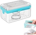 Anubhav Janni Laundry Rolling Soap Box  Portable Easy Cloth Washing Roller Plastic Dispenser Case with Lid Having Roller Multicolor for Home Bathroom Kitchen (Pack Of 1 Pcs)