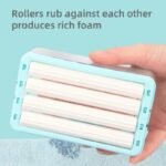 Anubhav Janni Laundry Rolling Soap Box  Portable Easy Cloth Washing Roller Plastic Dispenser Case with Lid Having Roller Multicolor for Home Bathroom Kitchen (Pack Of 1 Pcs) - Image 9