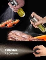 Anubhav Janni Oil Sprayer for Cook Refillable and Baking Roasting Frying Control Cooking Olive Spray Salad Kitchen Baking Dispenser Stainless Steel Premium Food Grade Cooking (Pack Of 1 Pcs) - Image 4