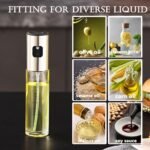 Anubhav Janni Oil Sprayer for Cook Refillable and Baking Roasting Frying Control Cooking Olive Spray Salad Kitchen Baking Dispenser Stainless Steel Premium Food Grade Cooking (Pack Of 1 Pcs) - Image 5