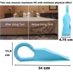 Anubhav Janni Mattress Lifter Tool Sofa Bed 2 in 1 and Bedsheet Tucker Ergonomic Wedge Elevator for Lifting Tucking Holding Plastic Stand Easy Making Lifter Bed Sheet (Pack Of Pcs) - Image 3