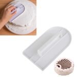 Anubhav Janni Cake Smoother Cream Scraper Fondant Polisher Finisher Smoothing Tool for Icing Plastic Decorating Pastry Baking Finishing Perfect Decoration Pressing Finisher(1 Pcs)