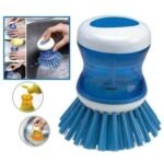 Anubhav Janni Dish Wash Basin Cleaning Brush Dish Washbasin Plastic with Liquid Soap Dispenser Scrubber Sinks Tubs Countertops Handle Tough Bristles Removes Stubborn Stains Washbasin (Pack OF 1 Pcs) - Image 5