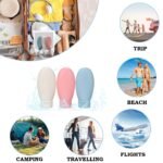 Anubhav Janni Silicone Travel Bottle Bottle Leak Proof Refillable Squeezable Containers with Label and Carry Shampoo Hand Wash Shampoo Storage Proof Handwash Face Bottles (Pack Of 3 Pcs) - Image 6